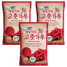일년래래 중국산 김치용 고춧가루, 1kg, 3개
