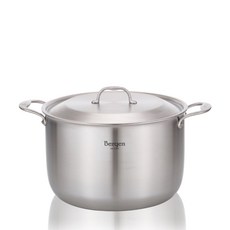 HANIL STAINLESS STEEL Bergen系列5層不鏽鋼附蓋雙耳燉鍋 24cm, 單色, 1個