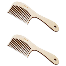 柏樹皮實木髮梳架, 單色, 2個