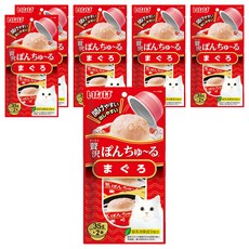 INABA 豪華果凍杯 2入 添加寒天Oligo寡糖 綠茶消臭成分, 鮪魚, 70g, 6袋