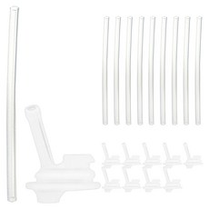 Richell 利其爾 AQ吸管杯替換飲用吸管 2入+吸管 2入組 S-2, 5組, 單色