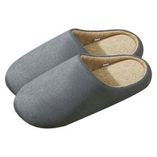 Home of flowers 繁花之家 簡約室內拖鞋 靜音防滑 素色無印風, 灰色, XL(42~43), 1雙