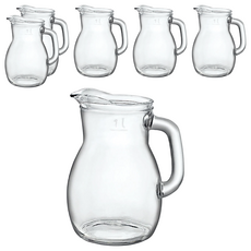 Bormioli Rocco 畢士托 水壺 6個 義大利製, Clear, 1150ml