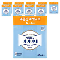 마이비데 클린케어 화장실용 비데티슈 패밀리팩 휴대형, 42매, 60개, 55g