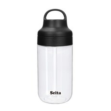 Seita Needco Urban Stro Tritan 便攜式水瓶, 黑色