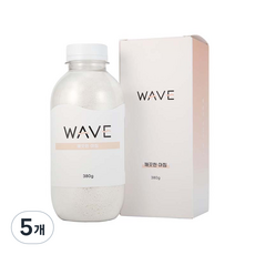 웨이브코리아 펄입욕제 화이트 퓨어 일랑일랑향, 380g, 5개