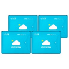 icon 愛康 涼感衛生棉 8片 深海礦物配方 草本精油, 日用型(24cm), 4包