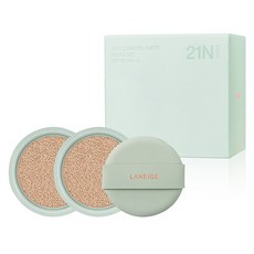Laneige Neo 氣墊補充裝 15 克 x 2 件 + 粉撲套裝, 1組, 21N (氣墊)