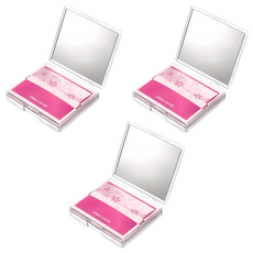 URBAN LEAVES 韓國原裝櫻花吸油紙 Set 含鏡子 輕鬆抽取 超強吸油力, 50入, 3包