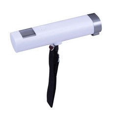 aibo 日系簡約 數位電子行李秤 最大秤重50kg 尺寸約13.5x3.5x3.7cm, 白色, 1個