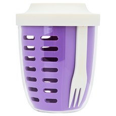 시샘 휴대용 과일 도시락통, 퍼플, 1개