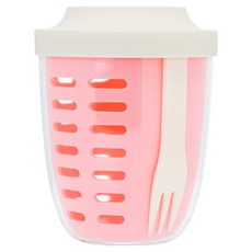Sisem 便攜式水果罐水果便當盒, 粉紅色, 1個