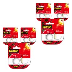 스카치 투명테이프 581 디스펜서 18mm x 15m, 6개, 6개