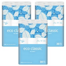 blondy Eco Classic 2層衛生紙, 3套, 40m, 30捲