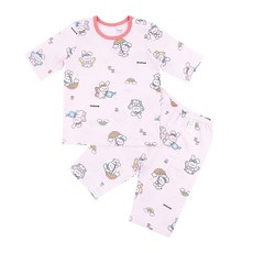 Maykids 蝴蝶兔子七分袖變色家居服上下套裝