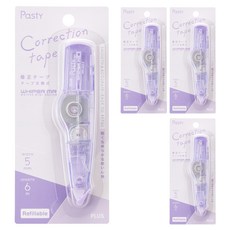 PLUS 파스티 수정테이프 WH-625-P, 퍼플, 4개