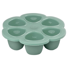 BEABA 矽膠分格儲存盒 6x150 ml 可冷凍 義大利製造, 鼠尾草綠, 900ml, 1個