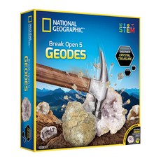 NATIONAL GEOGRAPHIC 國家地理 礦物挖掘玩具水晶和隱藏寶石黑色超大號 BM-RTNGGEO5, 1個, 單品