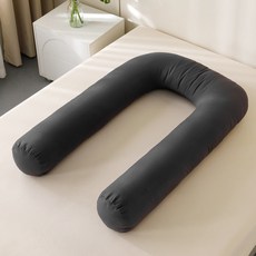 SOHEIM 可機洗U型身體抱枕, 炭灰色
