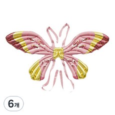 세컨드베스트 나비 날개 파티풍선 100 x 64 cm, NO. 08, 6개
