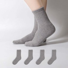 시너싹스 여성용 골지 파일 쿠션 양말 5켤레