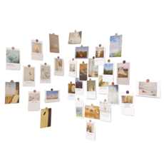 Inart 室內裝潢復古感性相片明信片 30款套組, 1套, 自然