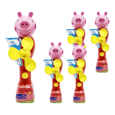 Peppa Pig 粉紅豬小妹 大頭玩具風扇 附檸檬柑橘夾心糖 款式隨機, 4.2g, 5個