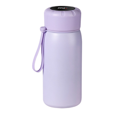 316不鏽鋼數顯保溫杯, 紫色, 400ml, 1個