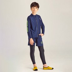 Live 兒童拉鍊海灘褲防磨衣套組 LE21-01