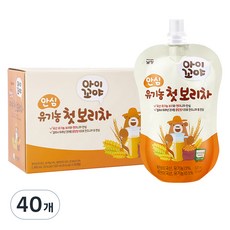 아이꼬야 안심 유기농 첫 보리차, 120ml, 40개