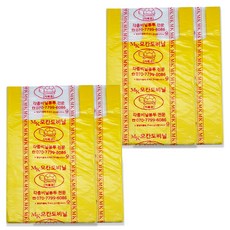 모칸도 마트 비닐 봉투 노랑 4호 100p, 4개