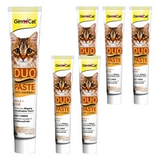 Gim Cat 俊寶俊喵 雙效化毛膏, 含美味起司及純天然芳香麥芽, 50g, 化毛, 6條