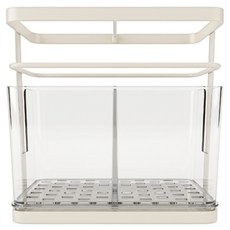 byjoyyou 餐具收納 185 x 180 x 100mm 522g, 透明白, 1個