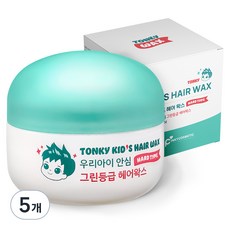 핑크공주 통키 어린이 헤어 하드타입 왁스, 50g, 5개