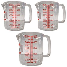 NAKAYA 壓克力量杯, 500ml, 3個