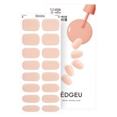 [비건뷰티] 엣지유 샵젤 붙이는 젤네일 16p 세트, 내추럴 누드, 1개