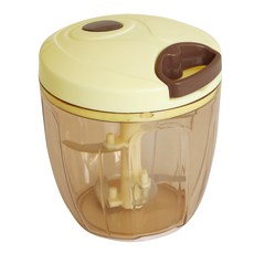 Nature Living 方便的拉繩旋轉式大容量蔬菜切碎器 900ml, 黃色