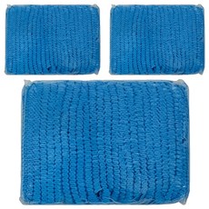 御廚靈 不織布防塵帽, 清潔加工, 適用於食品/電子行業, 100入/包, 19吋, 藍色, 3包