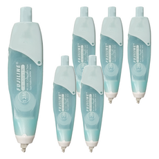 TEMPO 節奏牌 FUJILINE 12米大容量修正帶 6mm 3個, 綠色, 2組