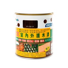 ASAHIPEN 朝日塗料 水性室內外護木漆 木材防蟲防腐防霉, 1罐