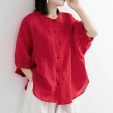 TheSirup Karen 圓領七分袖襯衫