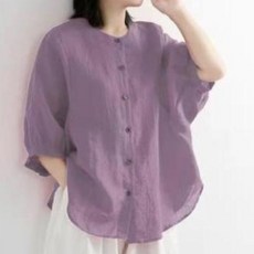 TheSirup Karen 圓領七分袖襯衫