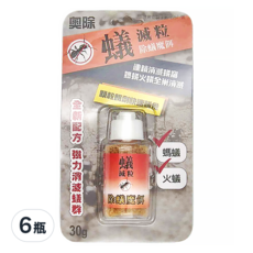 奧除 蟻滅粒 除蟻魔餌 顆粒餌劑, 30g, 6瓶