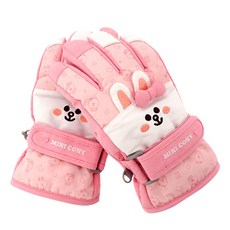 LINE FRIENDS 女童用 Cony 3D臉部保暖手套 MGLNG50059
