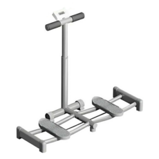 MICHAEL FITNESS 麥克健身 滑雪機 計時/計數/計卡路里/可調扶手/折疊 附手機架, 1台, 灰色