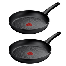 테팔 인덕션 티타늄 1X 데일리 컴포트 프라이팬 2개, 블랙, 28cm + 30cm, 1세트