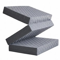 HOME JOBS 三折式床墊薄墊, 15cm, 炭灰色
