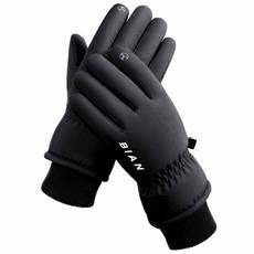 Vian 冬季運動觸控滑雪手套, 黑色, 1個