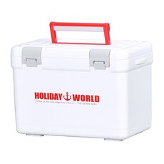 SHINWA 홀리데이 월드 아이스박스 + 아이스팩 350, 화이트, 17L