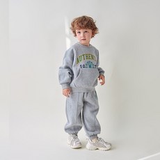 MARI N MORI 兒童款Authentic口袋刷毛上下裝套裝